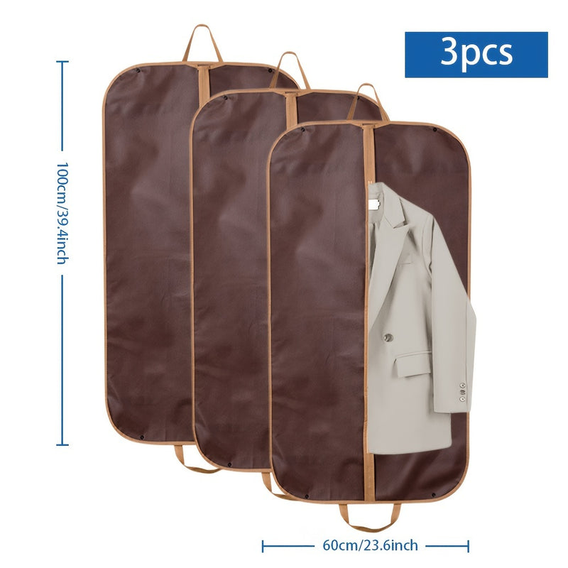 Bolsa de almacenamiento de ropa de tela con cierre de cremallera - Portátil, plegable, a prueba de polvo, impermeable cubierta de traje para vestido de novia, abrigos, organizador de ropa