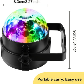 Ilumina Tu Fiesta Con Luces De DJ Con Control Remoto: 7 Modos, Bola De Luz De Discoteca RGB, Lámpara Estroboscópica Y Más.