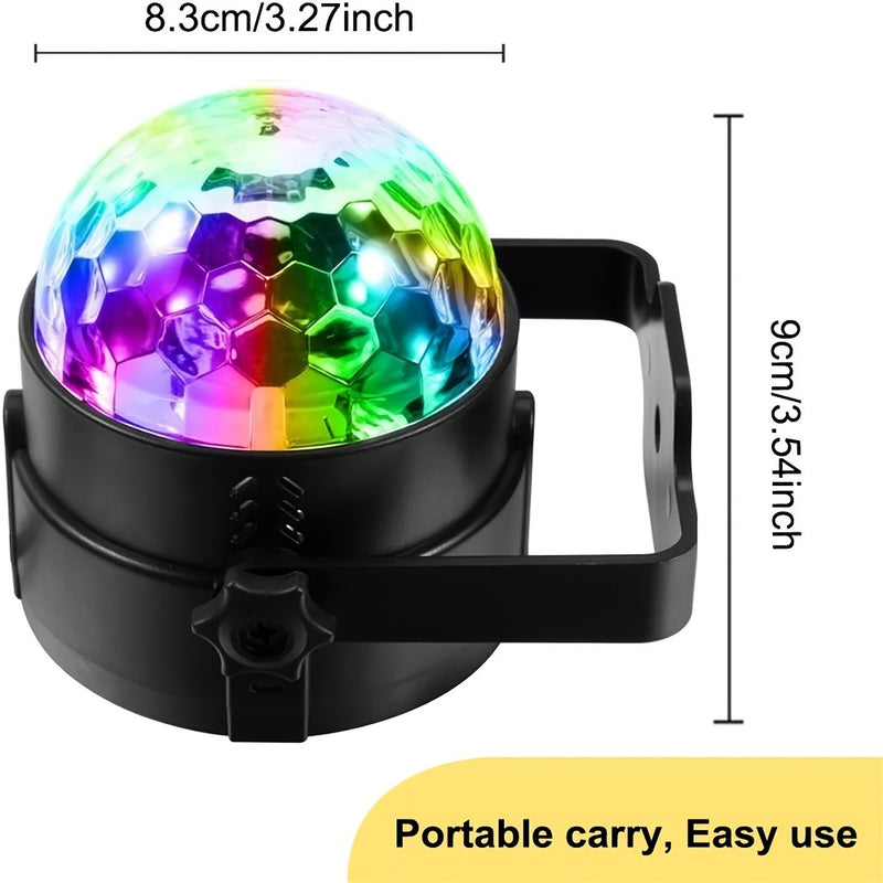 Ilumina Tu Fiesta Con Luces De DJ Con Control Remoto: 7 Modos, Bola De Luz De Discoteca RGB, Lámpara Estroboscópica Y Más.