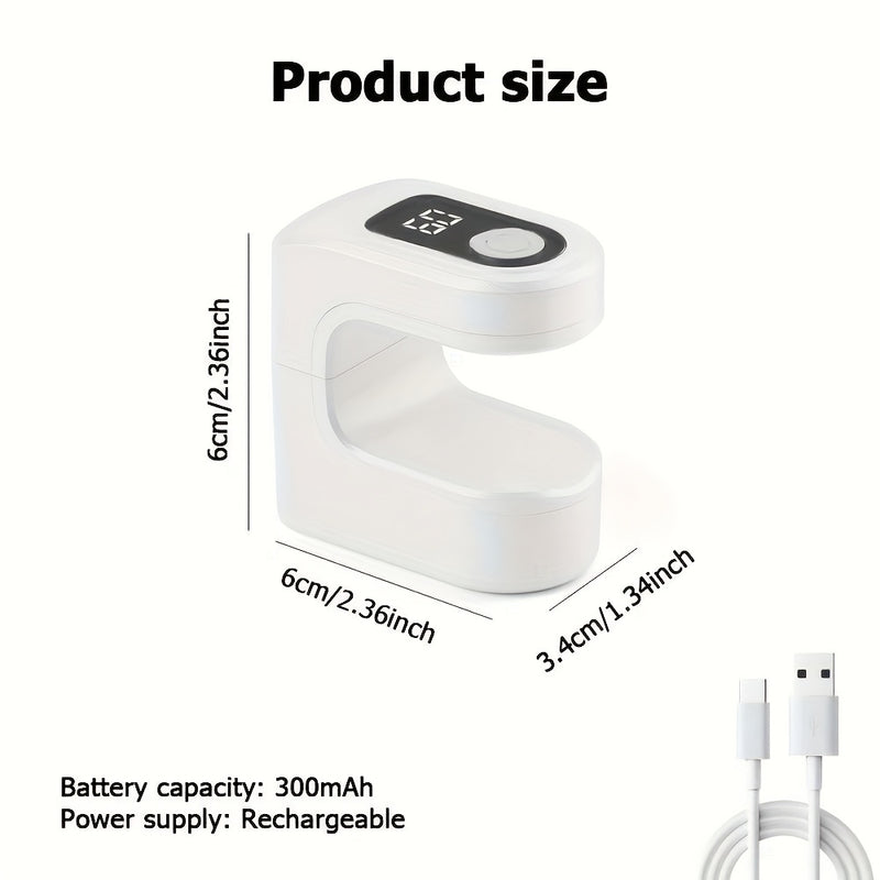 Linterna Portátil Mini para Uñas con Pantalla Digital, Secador de Gel Plástico Recargable USB, Ideal para Endurecer Uñas en Casa y Salón