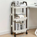 Carrito de Almacenamiento de Plástico Versátil - Impermeable, Organizador Multinivel para Libros, Snacks y Más - Perfecto para el Hogar, la Oficina o el Dormitorio