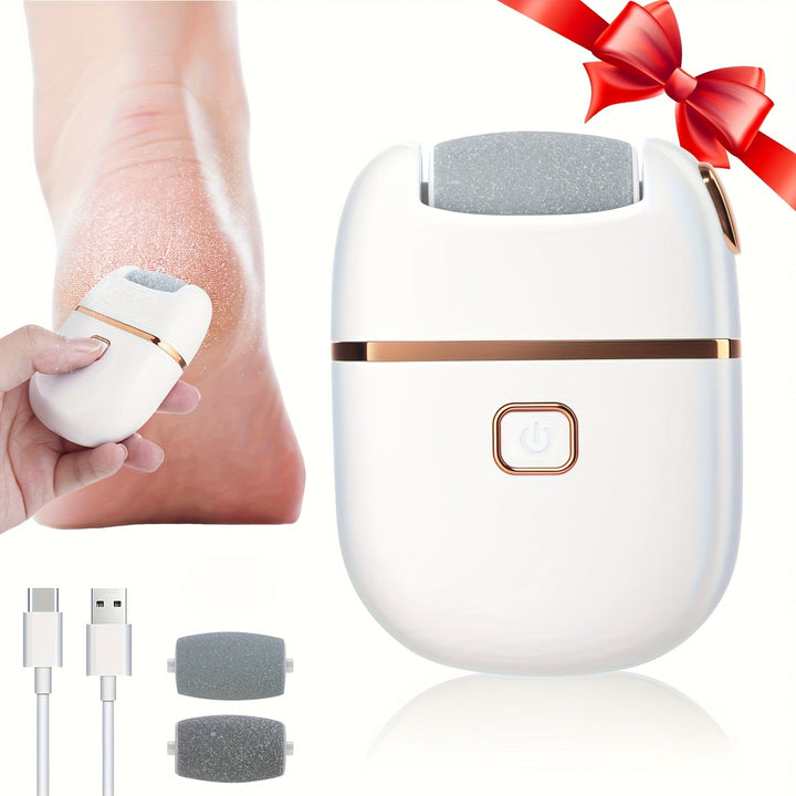 Lijadora eléctrica recargable FEIYBA para pies con callos y eliminación, crea pies suaves, portátil y fácil de usar, carga USB, cuidado de pies y manos, juego de herramientas de pedicura multifuncionales para pies y manos.