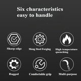 Cuchilla de hierro de manganeso duradera - Herramienta agrícola afilada para cortar césped y arroz de manera eficiente, esenciales para el jardinería al aire libre