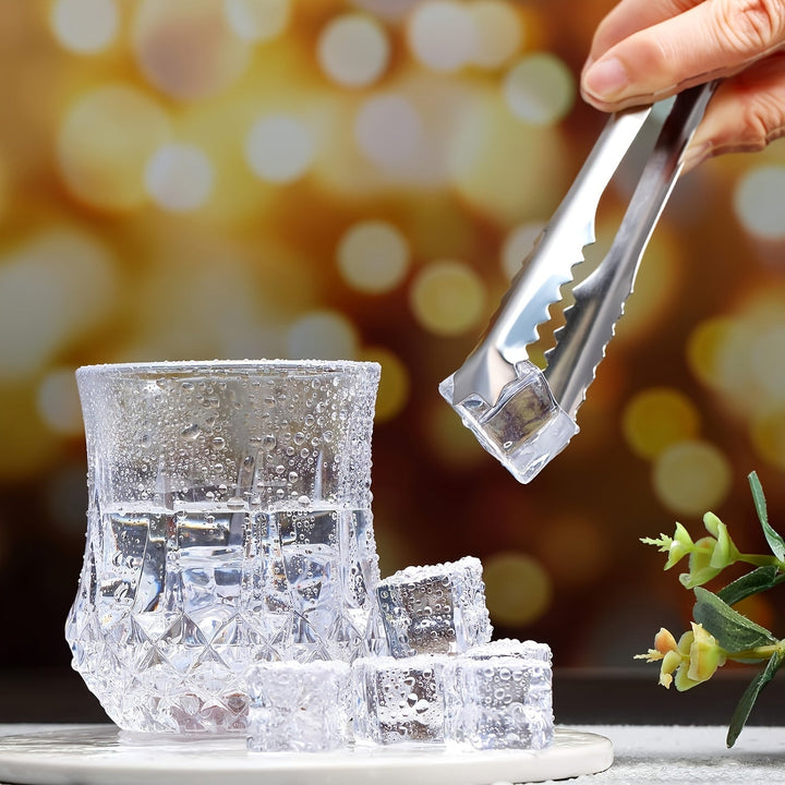 Pinzas de acero inoxidable para hielo, azúcar, frutas y BBQ, multifuncionales, 1 unidad, utensilios de cocina