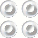 Soporte de plástico para huevos - Plato blanco para huevos para el desayuno - Apto para estar en contacto con alimentos