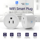 WGHUIS Enchufe Inteligente, Toma WiFi para Hogar Compatible con Alexa y Google Home, Control Remoto y Función de Temporizador, Solo 2.4GHz, App Cozylife