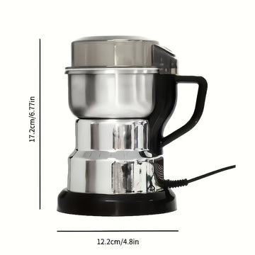 1 pieza de molinillo multifuncional - Molinillo de alta potencia para moler frijoles, lentejas, nueces y más, 201 acero inoxidable con 25000 RPM, 110V, enchufe de EE. UU., perfecto para uso en cocina y regalos de vacaciones, mini molinillo para cocina, r