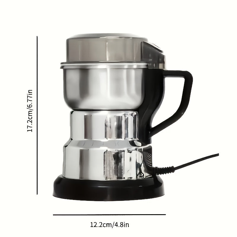 1 pieza de molinillo multifuncional - Molinillo de alta potencia para moler frijoles, lentejas, nueces y más, 201 acero inoxidable con 25000 RPM, 110V, enchufe de EE. UU., perfecto para uso en cocina y regalos de vacaciones, mini molinillo para cocina, r