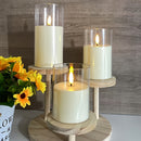 Conjunto de 3 Piezas de Velas Electrónicas con Control Remoto y Luz LED, Lámpara Decorativa para Crear Ambiente Romántico en Vacaciones, Vela Electrónica LED Sin Humo, Ideal para Bodas, Propuestas, Navidad, San Valentín y Fiestas Corporativas