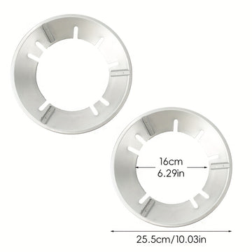 2pcs Cubiertas para Quemadores de Estufa de Gas - Resistentes al Calor, Anillos Antideslizantes para Ventilación, para Cocinar Eficientemente, Adecuados para Sartenes Planas y Redondas, Ideales para Uso en Casa, Dormitorio y Restaurante, Protectores para