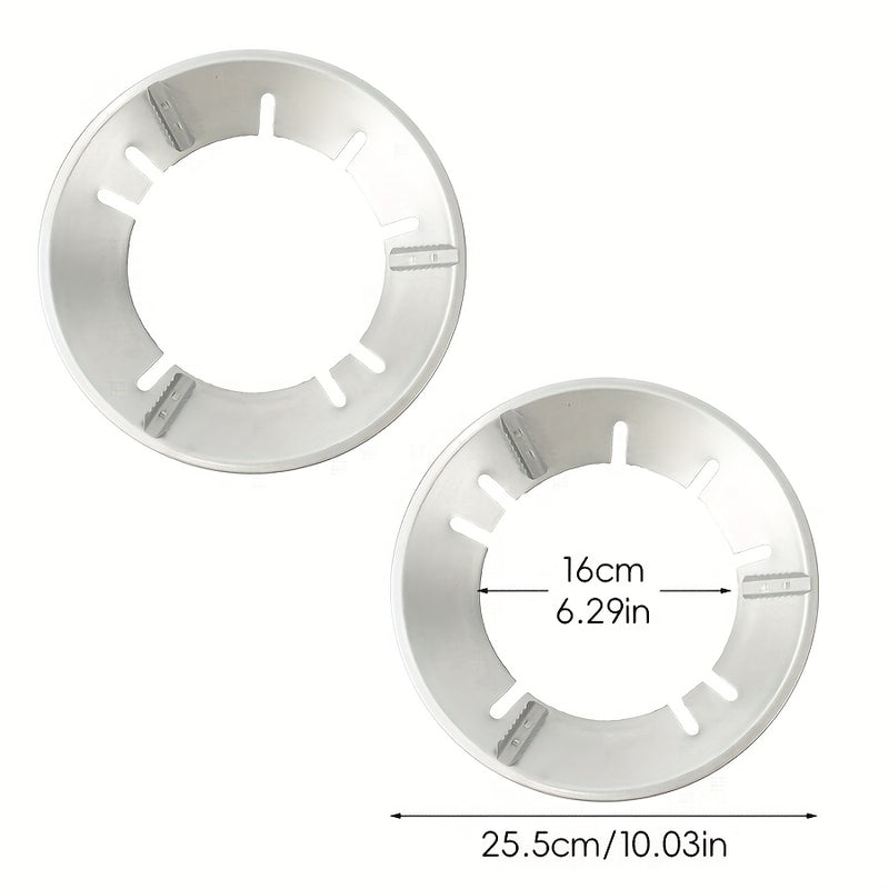 2pcs Cubiertas para Quemadores de Estufa de Gas - Resistentes al Calor, Anillos Antideslizantes para Ventilación, para Cocinar Eficientemente, Adecuados para Sartenes Planas y Redondas, Ideales para Uso en Casa, Dormitorio y Restaurante, Protectores para