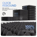 12 piezas - 12x12x1,18/12x12x2 pulgadas Caja de huevos Estudio de música Acústica Paneles de espuma aislante, Paneles de absorción de sonido aerodinámicos, Paneles de absorción de sonido de bajo rápido, Paneles de pared aislantes de alta densidad para pa