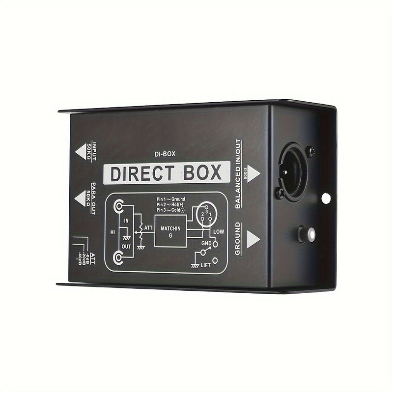 CAJA PASIVA DE UN CANAL AROMA - Aislador de Audio de Alta Calidad para Guitarra, Micrófono y Equipo de DJ - Reducción de Ruido, Sin Necesidad de Energía, Compatible con PC () | Dispositivo de Aislamiento de Sonido | Equipos de Audio Profesionales | Compo