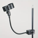 Soporte de micrófono profesional con manguera metálica flexible, soporte portátil ajustable para microfonía con cuello flexible, pinza potente McSpring McClamp, perilla de bloqueo práctica, ideal para transmisiones en vivo, podcasts y grabaciones, base u