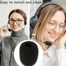 24 piezas de tapas de esponja para amplificador de micrófono - Tapas protectoras de reducción de ruido lavables para auriculares, micrófonos de conferencia y auriculares de sobre la oreja, amplificadores de micrófono para micrófono, protección superior,