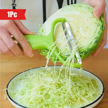 Triturador y Cortador de Repollo de Gran Tamaño Multiusos - Cortador de Verduras Seguro para Alimentos para Repollo Morado, Lechuga - Cuchillo Pelador de Boca Ancha