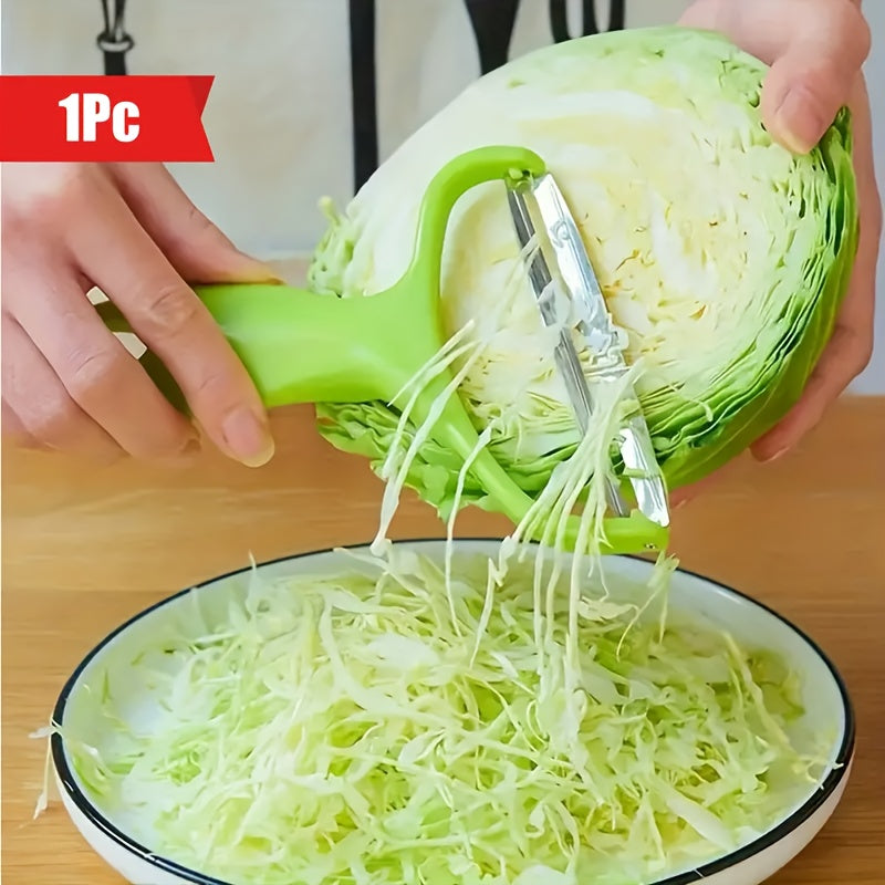 Triturador y Cortador de Repollo de Gran Tamaño Multiusos - Cortador de Verduras Seguro para Alimentos para Repollo Morado, Lechuga - Cuchillo Pelador de Boca Ancha