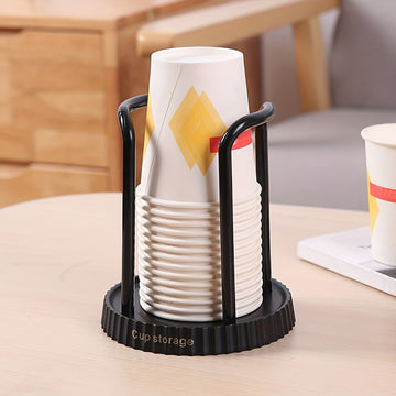 Dispensador de vasos de plástico para hogar y oficina, soporte de vasos desechables para baño, organizador de almacenamiento de vasos desechables, soporte de mesa para bar y café