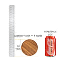 Plato De Madera De Acacia, Bandeja Redonda De Madera Para Servir Aperitivos, Frutas, Postres, Vajilla Rústica, Accesorios De Cocina Y Comedor, Decoración De Mesa