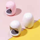Mini Lámpara LED para Uñas con USB – Luz Portátil para Esmalte en Gel, Diseño Compacto con Exterior Blanco e Interior Amarillo, Ideal para Manicuras en Casa