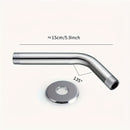 2 piezas de juego de cabezal de ducha de alta presión, 3,9"/5,76" de acero inoxidable montado en la pared, boquilla de silicona redonda duradera, accesorios de baño premium, actualización de lujo, kit central, plástico, para renovación de hogar