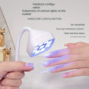 Lámpara LED portátil y recargable, con botón de activación, curación de 30 segundos para aplicaciones de uñas de gel más rápidas.