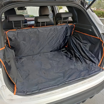 Tapete de maletero para coche de mascotas de alta resistencia antideslizante - Protector de carga trasera de camión de SUV duradero, tapete negro fácil de limpiar resistente al desgaste con diseño antideslizante para almacenamiento seguro, tapete de male