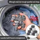 10pcs Bolas Anti-Enredos para Ropa - Evita que la Ropa se Enrede y Enreda, Accesorios Esenciales para la Lavandería