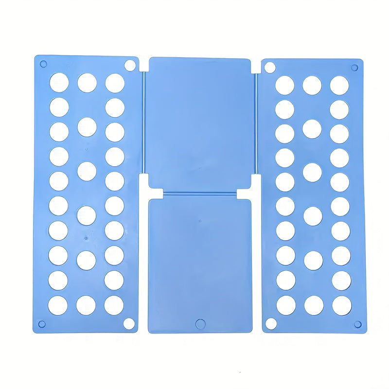 Organizador de ropa compacto - Tablero plegable de plástico resistente con aberturas redondas, ideal para camisetas y ropa, opción de almacenamiento para el hogar, organizador de ropa, sistemas de armarios montados en la pared.
