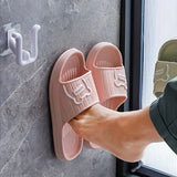 Estante plegable de plástico para zapatos, soporte de zapatillas montado en la pared sin necesidad de taladrar para el baño, organizador de almacenamiento colgante que ahorra espacio