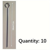 10 piezas/20 piezas de pinchos para hornear de acero inoxidable, accesorios para horno, pinchos para hornear colgantes, gancho para brochetas de carne para horno, pinchos para barbacoa, pinchos para colgar en la estufa de acero inoxidable