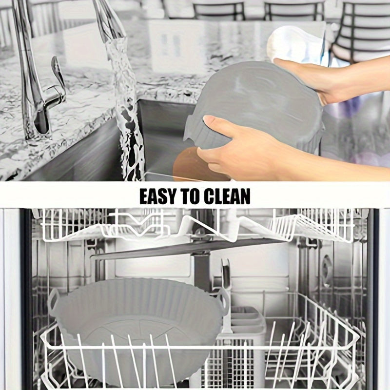 1pc Línea de Silicona para Freidora de Aire, Antiadherente, Estera de Cocina Reutilizable para Hornear, Asar, Compatible con la Mayoría de las Freidoras de Aire