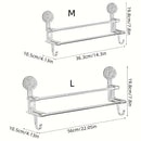 1pc, Toallero de pared doble con ganchos para toallas, toallas de baño, bufandas, pantuflas, decoración de hoteles, decoración de habitaciones, accesorios de baño