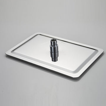 Cabezal de Ducha de Acero Inoxidable con Diseño Cuadrado Ultrafino, Accesorio de Baño Ahorrador de Agua