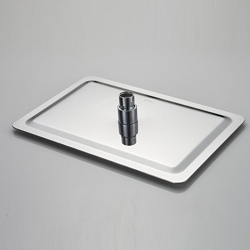 Cabezal de Ducha de Acero Inoxidable con Diseño Cuadrado Ultrafino, Accesorio de Baño Ahorrador de Agua