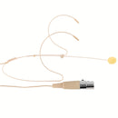 Micrófono de condensador profesional XLR con diadema sobre la oreja, diseño flexible con cable y cubierta de espuma negra, manos libres, ideal para conferencias, presentaciones en vivo, podcasts y enseñanza, equipo de grabación, audio manos libres, cable