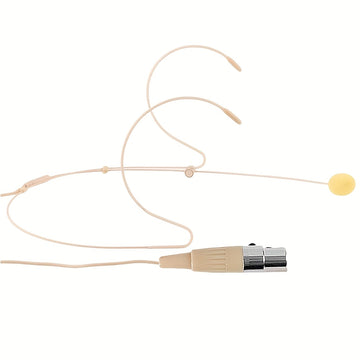 Micrófono de condensador profesional XLR con diadema sobre la oreja, diseño flexible con cable y cubierta de espuma negra, manos libres, ideal para conferencias, presentaciones en vivo, podcasts y enseñanza, equipo de grabación, audio manos libres, cable
