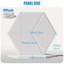 12 paneles acústicos autoadhesivos de 12" x 10" x 0.4" - Paneles insonorizados con alta densidad, diseño de moda en forma de Y, borde biselado, panel de 30x26x0.9cm que absorbe el ruido y elimina los ecos Eid Al-Adha Mubarak