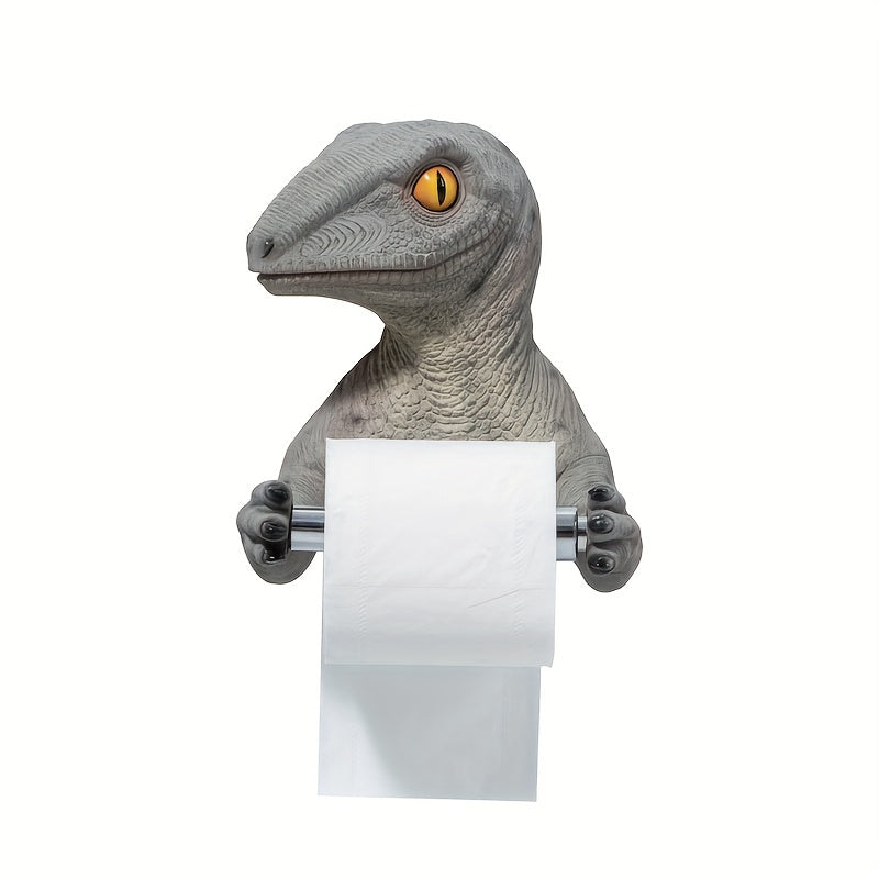 1 Unidad, Soporte De Papel Para Colgar En La Pared Con Diseño De Dinosaurio, Soporte Para Papel Higiénico Montado En La Pared, Decoración Para El Baño