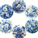 8 Piezas de Posavasos de Madera con Tema Floral, Resistentes al Calor, Decorativos para Café y Té, Ideales para Hogar o Restaurante, Regalo Perfecto para Padres y Amigos