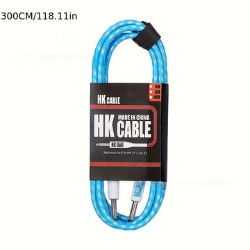 Cables para amplificador de guitarra eléctrica y bajo de alta calidad, varios estilos - 3.05 metros/6.1 metros, sonido de alta fidelidad, duraderos y con mayor flexibilidad, compatibles con todos los instrumentos