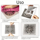10 piezas de filtro para cabello de baño, rejilla para drenaje, adhesivo autoadhesivo para piso, antiobstrucción y antiinsectos para cocina