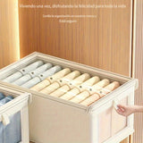 4 piezas, bolsas de almacenamiento de ropa de tela Oxford impermeable, con ventana pequeña, diseño moderno con tapa abatible, versátiles, para edredones, almacenamiento abierto, organización del hogar, debajo de la cama, sistema de armario, cajas, almace