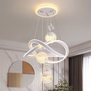 Luminaria de techo LED moderna - Luz de techo LED ajustable de 3 colores con detalles de cristal, marco de metal, hardware fácil de usar para la instalación, adecuado para el comedor, apartamento o bar.