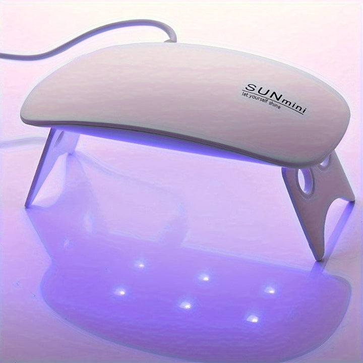 SUNmini / Secador de uñas LED - Máquina de curado de barniz de gel con micro USB, equipo de arte de uñas compacto de plástico para manicuras, herramienta de cuidado de uñas | Secador de uñas compacto | Construcción de plástico, máquina secadora de uñas