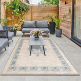 Alfombra de Terciopelo/851gsm con Estampado Moderno Geométrico para Exteriores, Antideslizante y Suave – Diseño Floral Gris Cremoso – Lujo Elegante Lavable a Máquina para Camping, Cocina y Decoración del Hogar – 2mm de Grosor