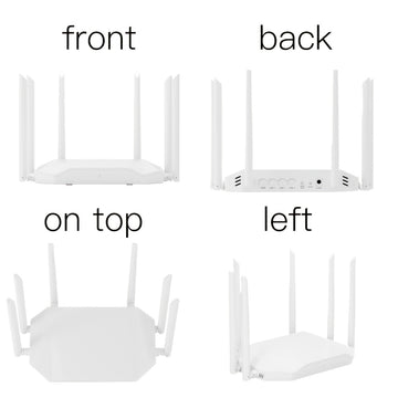 Roteador AX3000 WiFi 6 de YLEEGS, con Gigabit Ethernet, doble banda 5G/2.4G, amplia cobertura, conexión ininterrumpida, sin bloqueos, fácil visualización para juegos, oficina y entretenimiento, enchufe de EE. UU., 110V/220V, sin batería, antena incluida,