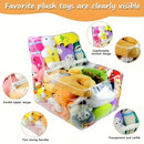 Bolsa de Almacenamiento de Gran Capacidad, Organizador para el Hogar, Funda Transparente de PVC para Juguetes de Peluche, Tamaño Grande, Material Duradero y Fácil de Limpiar, Almacenamiento Bajo la Cama