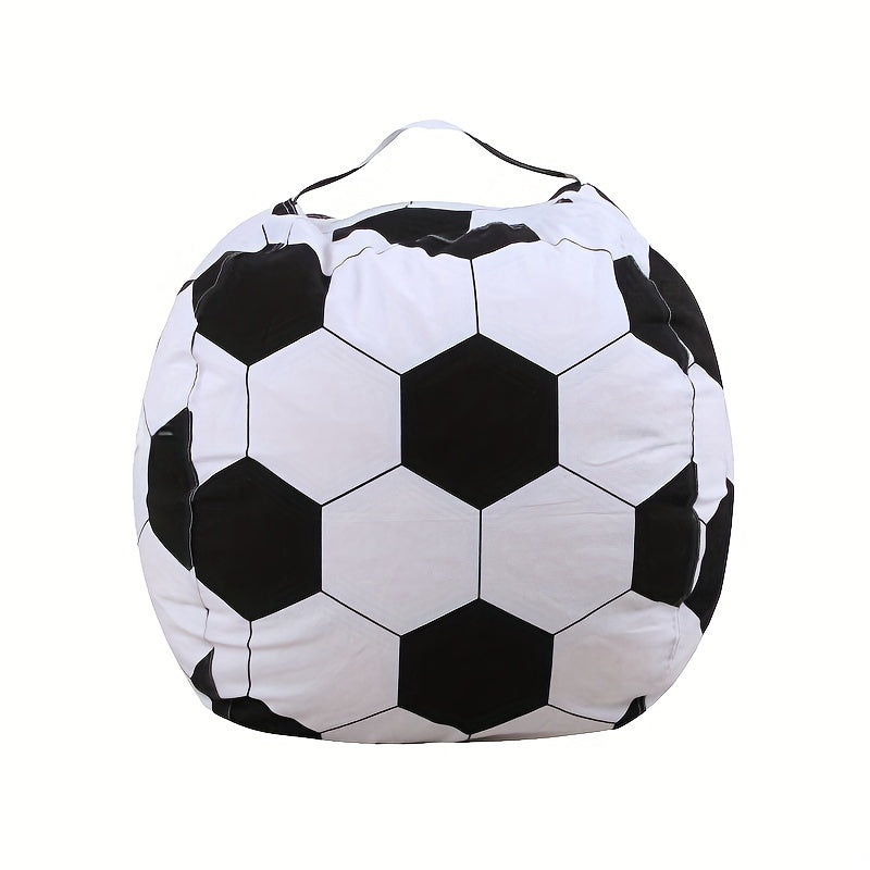 1 Funda Grande para Silla de Fútbol Bean Bag, Incluye Juguete de Perezoso de Peluche - Fibra de Poliéster, Plegable, Lavable a Mano, Adecuada para Decoración Multifuncional de Habitaciones de Adolescentes - No Necesita Electricidad ni Baterías
