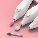 Máquina de esmalte de uñas eléctrica Mini esmalte de uñas, máquina de esmalte de uñas portátil escrita Herramienta de esmalte de uñas, adecuada para esmalte de uñas y mantenimiento, una variedad de herramientas de molienda, pequeña y portátil